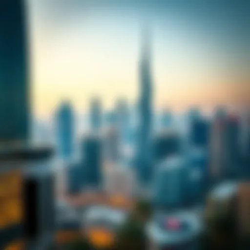 Stunning skyline view of Grande Downtown Dubai showcasing modern architecture