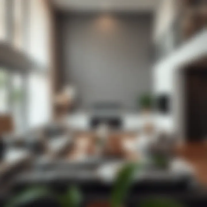 A serene living room setup in a new home