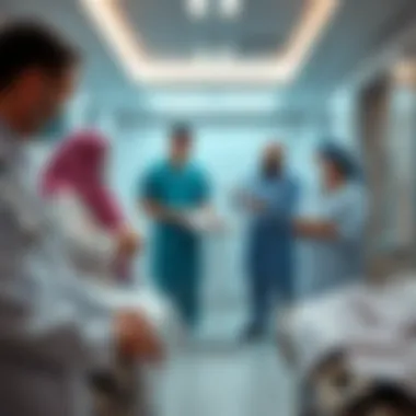 Dedicated Healthcare Team in Dubai Healthcare professionals engaging with patients