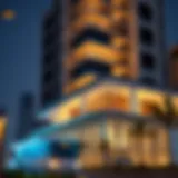 I Rise Tower exterior view showcasing modern architectural elements