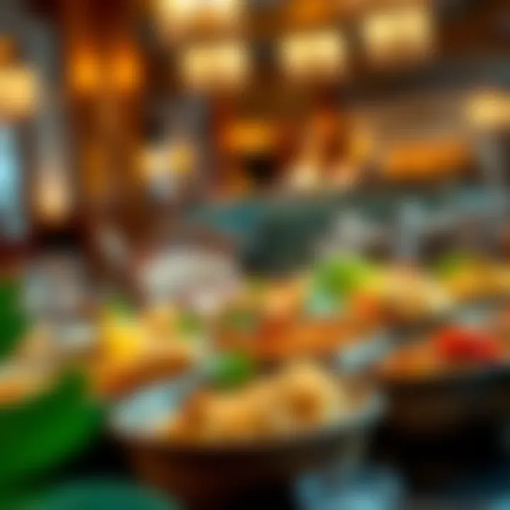 Vibrant array of traditional Indian dishes