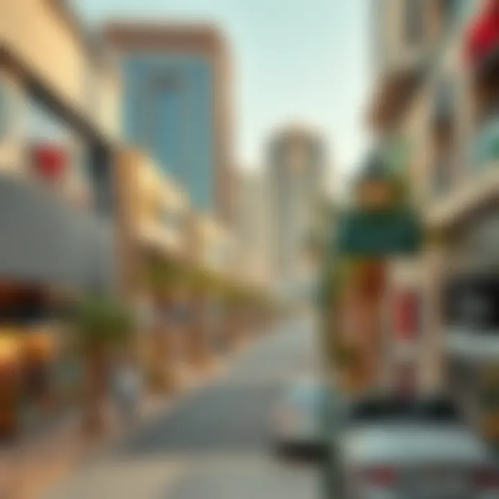 Commercial spaces in Jebel Ali featuring diverse businesses and services