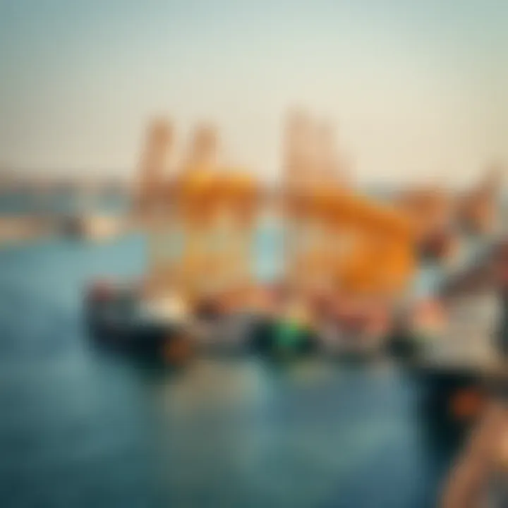 The bustling Jebel Ali Port, highlighting its significance in trade and commerce