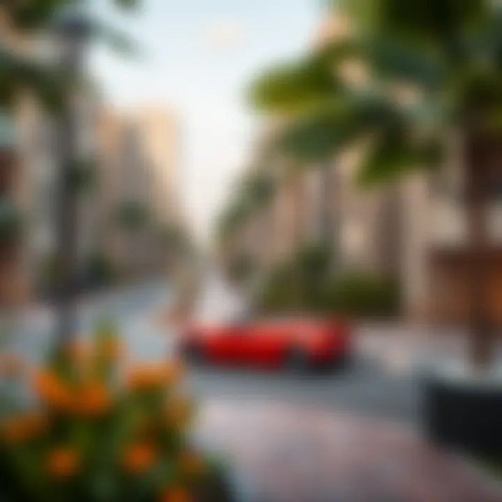 A modern residential community in Jebel Ali with green spaces and amenities