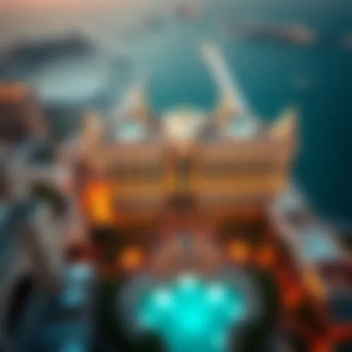 Aerial view of the Jumeirah Falcon showcasing its architectural brilliance