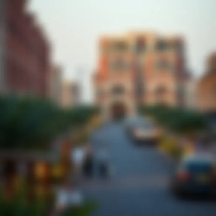 The vibrant community surrounding the Jumeirah Falcon, emphasizing luxury living