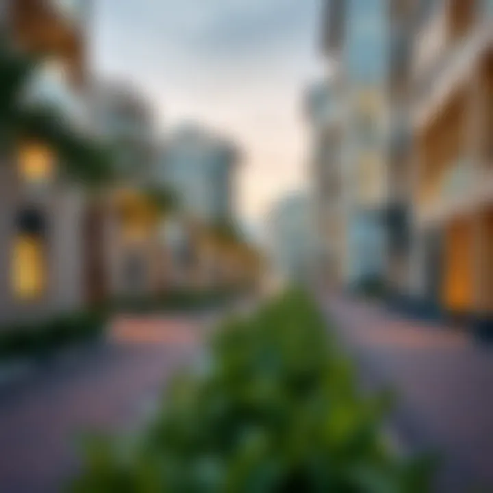 Streets and pathways illustrating connectivity within Jumeirah Heights