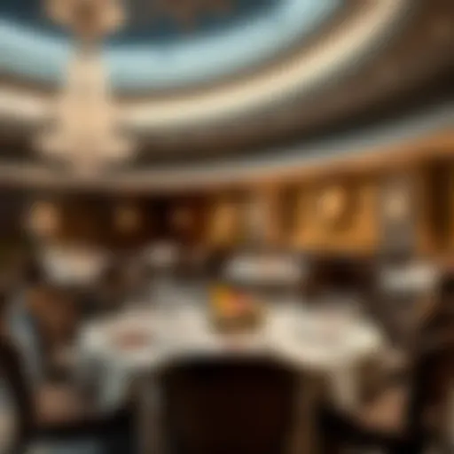 Elegant dining setup at Khalifa Restaurant