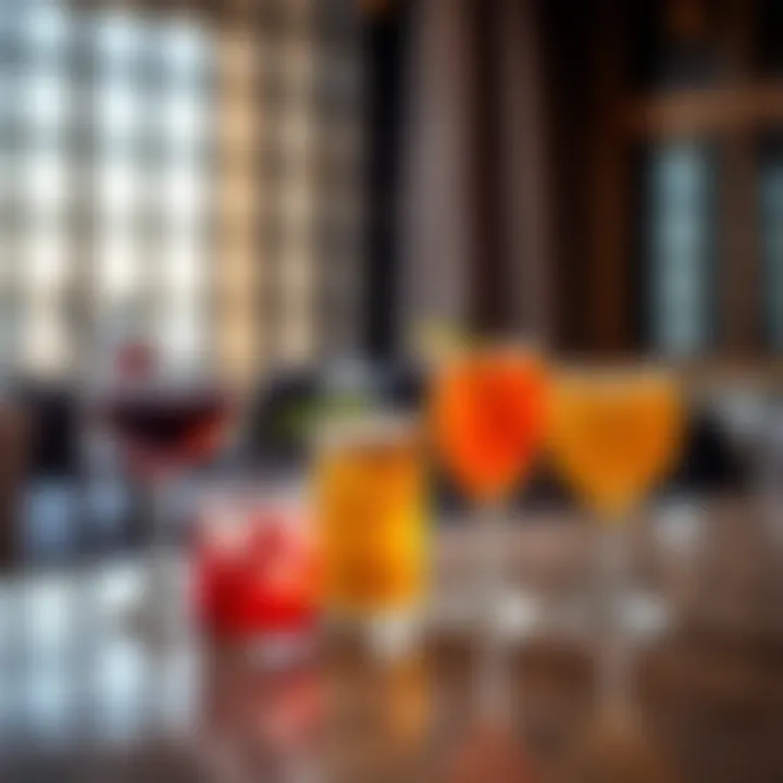 Signature beverage selection reflecting culinary creativity