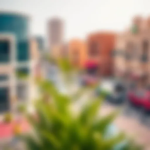 Panoramic view of Kofiyat Street showcasing vibrant lifestyle
