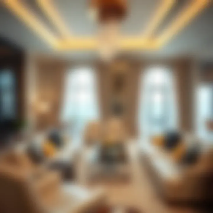 Luxurious interior design of a living space in La Fontana