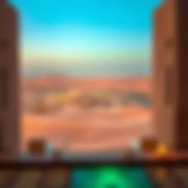 Breathtaking view of the Liwa desert landscape