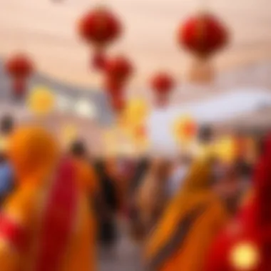 Cultural celebration during a local holiday in the UAE