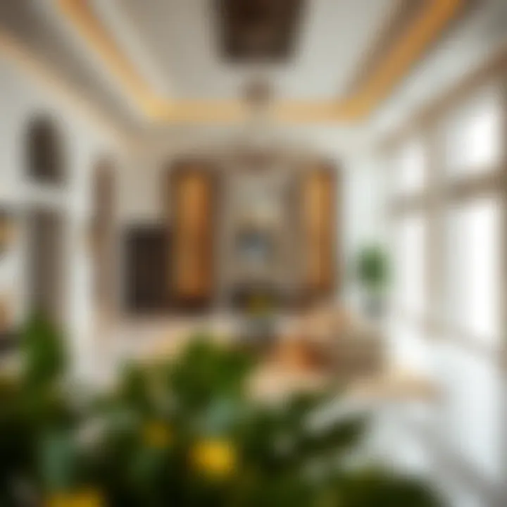 Elegant interior design of a Dubai mansion