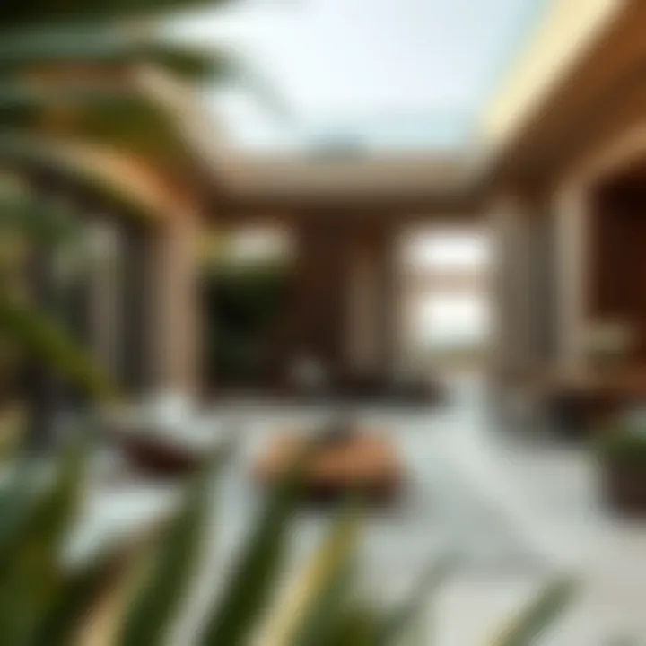 Beautiful outdoor space of a Dubai mansion
