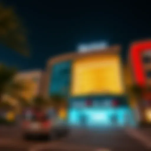 Vibrant exterior view of Markaz Al Ain Zayed showcasing modern architecture