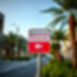 Mawaqif parking sign in Dubai