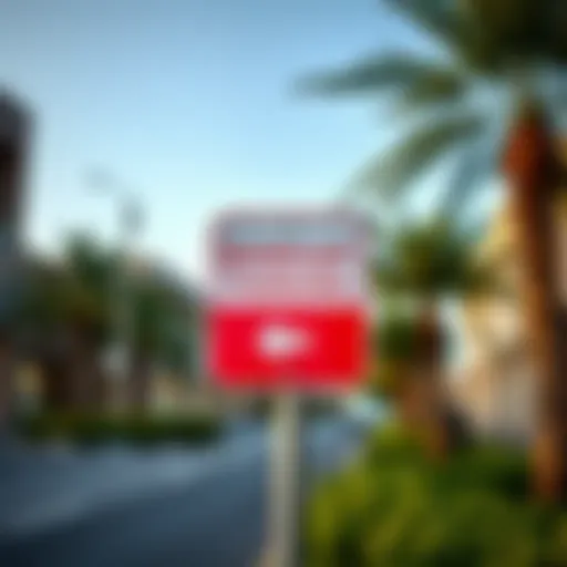 Mawaqif parking sign in Dubai