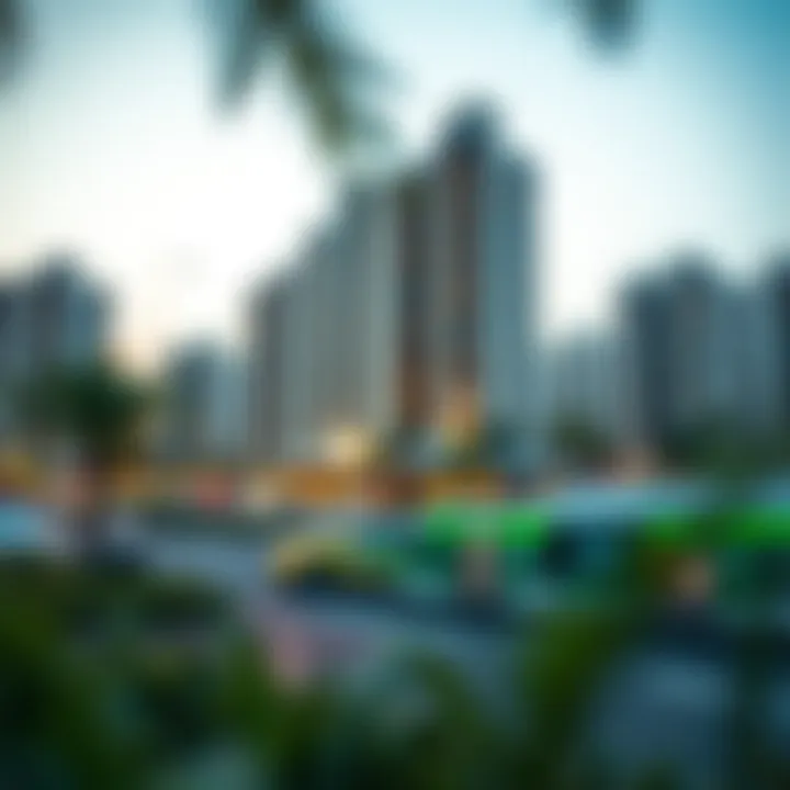 Real estate development near a Dubai Metro zone