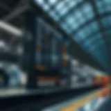 Metro station timetable display showcasing real-time updates