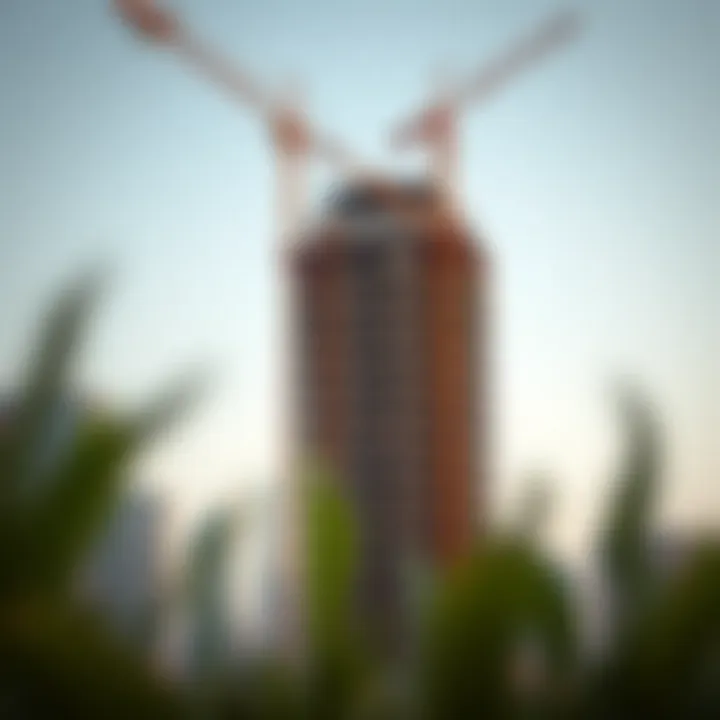 Construction Challenges of Millennium Tower Construction site of Millennium Tower illustrating the challenges faced during building