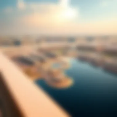 Aerial view of the surrounding development potential near Mubazzarah Lake