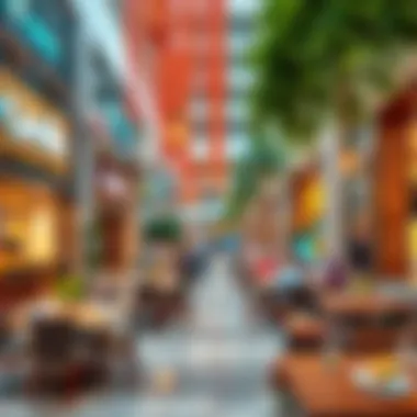 Dining options at Nakheel Mall featuring various cuisines