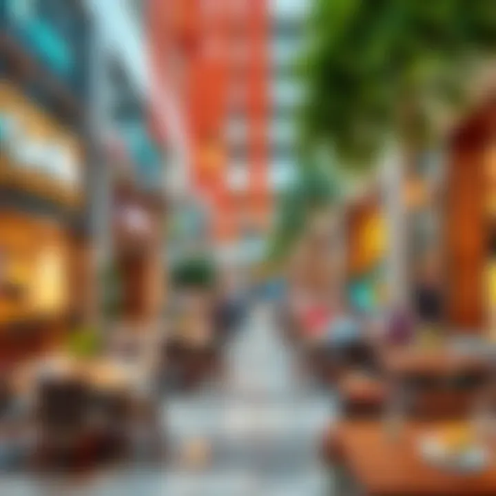 Dining options at Nakheel Mall featuring various cuisines