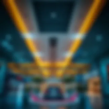 Interior design of Nakheel Mall highlighting retail spaces