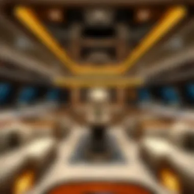 Opulent Interior of a Luxury Yacht Interior of an opulent yacht showcasing luxury
