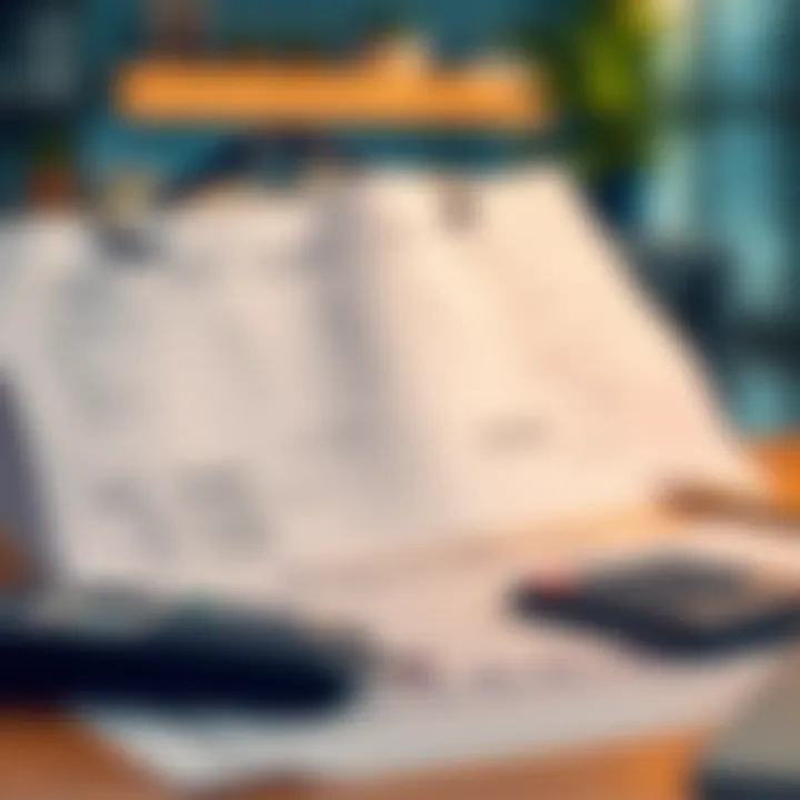 Mortgage loan paperwork and calculator