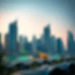 Dubai skyline showcasing financial district