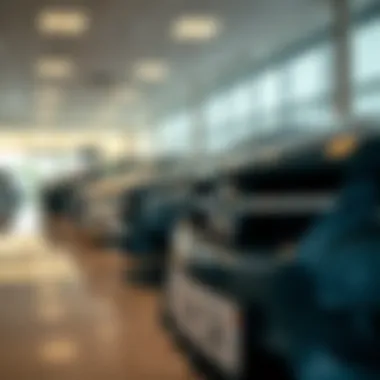 Diverse Selection at a Dubai Car Dealership A dealership in Dubai with various car models