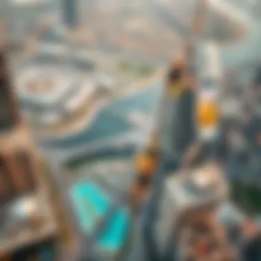 Noya Viva's Strategic Location in Dubai Aerial view of Dubai showcasing Noya Viva's location