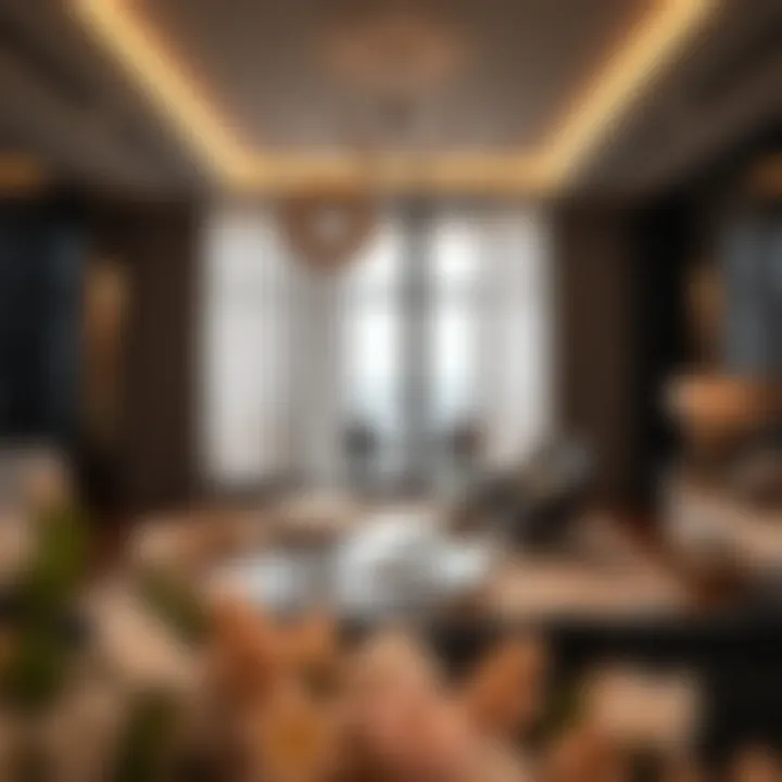 Interior of a lavish apartment within One Palm highlighting modern design