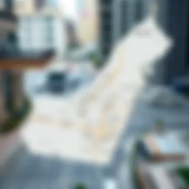 Investment Districts in Dubai Map highlighting key investment districts in Dubai.