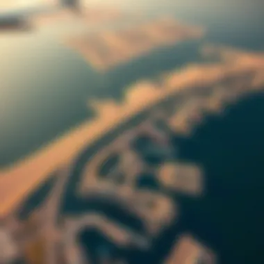 Aerial view of Palm Jebel Ali development