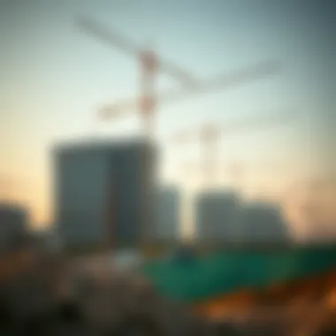 Construction progress at Palm Jebel Ali site