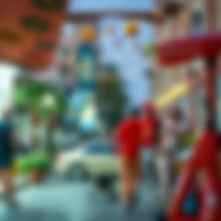 Lively community atmosphere surrounding Qusais House