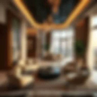 Interior design of a Qusais House residence highlighting luxury