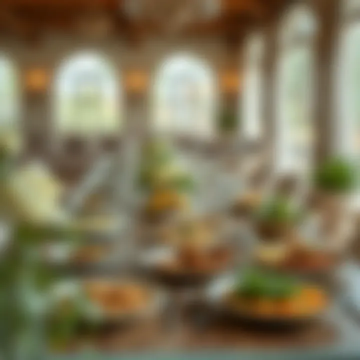 Iftar table set with various dishes