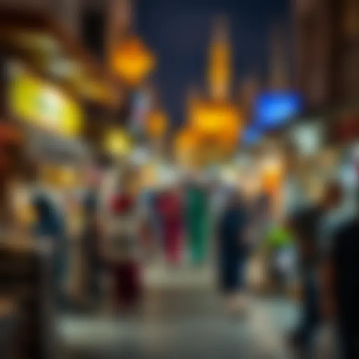 Night market bustling with Ramadan shoppers