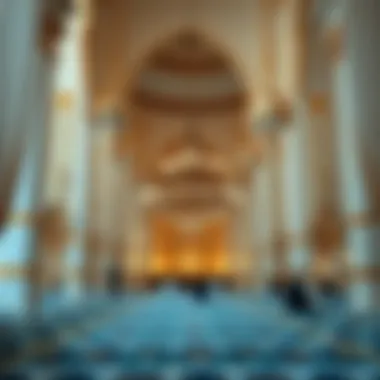 Prayer area during Ramadan in the UAE