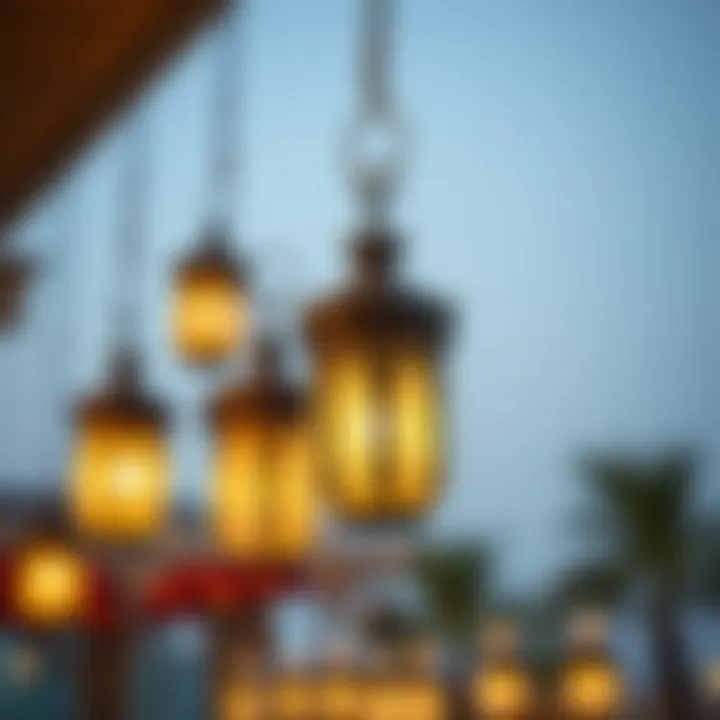 Decorative lanterns symbolizing Ramadan spirit