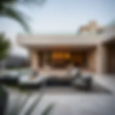 Luxurious outdoor space designed for relaxation and entertainment