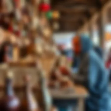 Artisans showcasing their crafts and cultural heritage