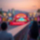 A panoramic view of the vibrant closing ceremony at Global Village 2023