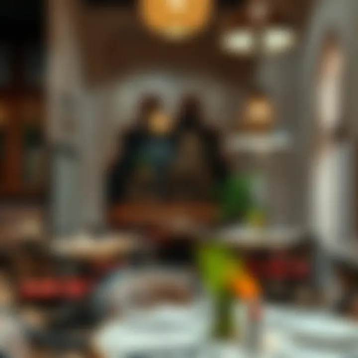 Interior ambiance of مطعم شمشيري showcasing traditional decor.