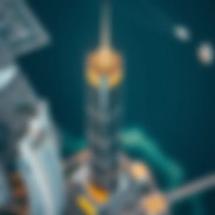 Aerial view of the S Tower highlighting its prime location within Dubai