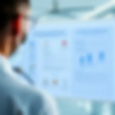 Illustration of a health check process being explained